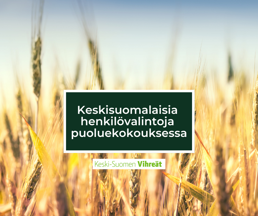 Keskisuomalaisia vihreitä puolueen johtoelimiin