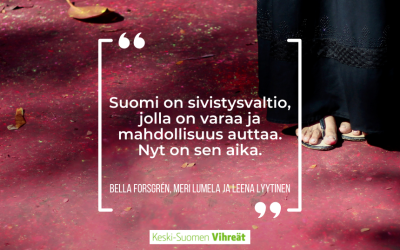 Bella Forsgrén, Meri Lumela ja Leena Lyytinen: Nyt on aika auttaa