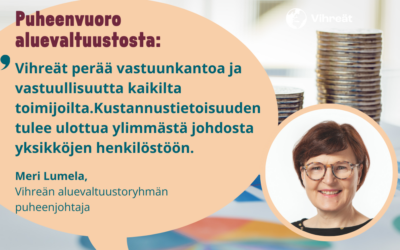 Meri Lumelan ryhmäpuheenvuoro lähetekeskustelussa hyvinvointialuejohtajan talousarvioesityksestä 12.11.2024