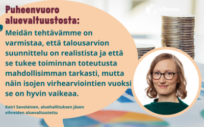 Katri Savolaisen puheenvuoro hyvinvointialueen vuoden 2024 syksyn talousarviomuutoksiin 12.11.2024