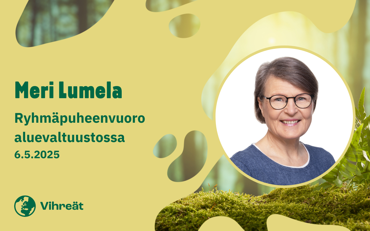Aluevaltuuston ryhmäpuheenvuoro 6.5.2025