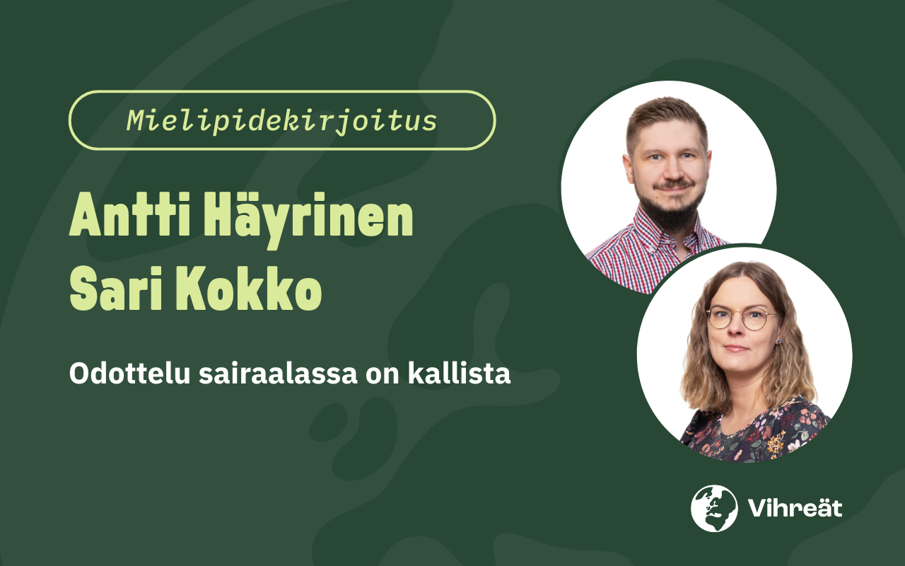 Antti Häyrinen ja Sari Kokko: Odottelu sairaalassa on kallista