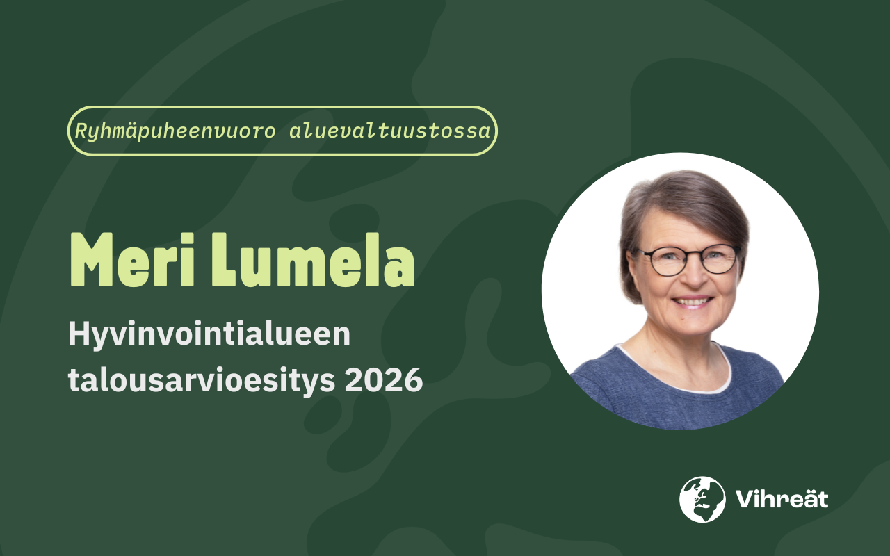 Ryhmäpuheenvuoro hyvinvointialueen talousarvioesityksestä 4.11.2025