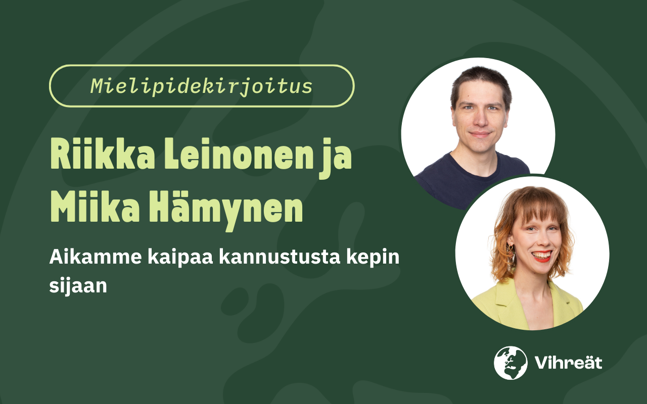 Riikka Leinonen ja Miika Hämynen: Aikamme kaipaa kannustusta kepin sijaan